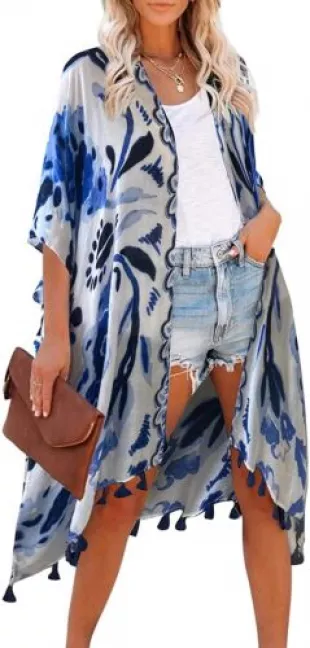 YouKD dames kanten katoenen vest doorzichtige jurk Boho lange