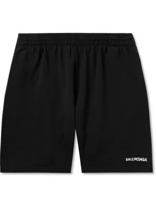 Black Hand Drawn Logo Sweatshorts
