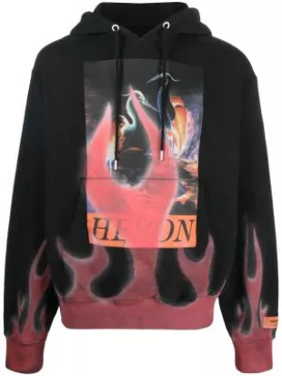 Heron Preston - Black Flame Herons Hoodie