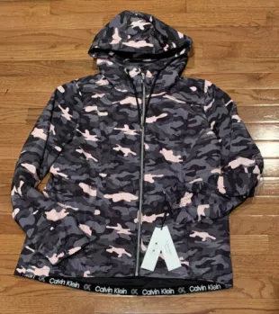 Calvin Klein - Performance Snap-Side Hooded Camo Jacket