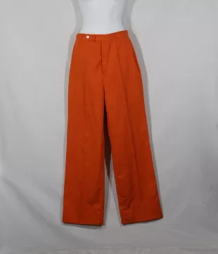 Vintage Wide Leg Trousers 70s Capsule Wardrobe Pants JG Hook Label, High Rise