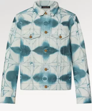 Louis Vuitton Tie Dye Monogram Denim Shirt