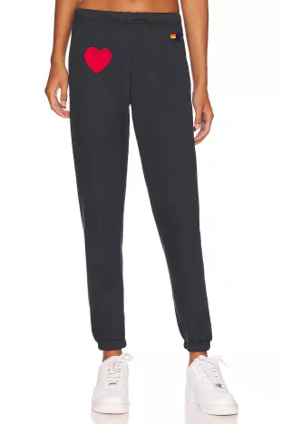 Heart Embroidery Sweatpant