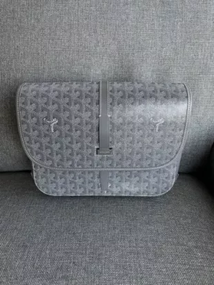 Goyard - Grey Belvedere Messenger Bag
