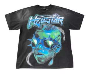 Black & Neon Green The Future T Shirt