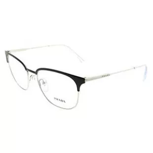 Eyeglasses PR 59 UV 1BO1O1 MATTE BLACK/SILVER