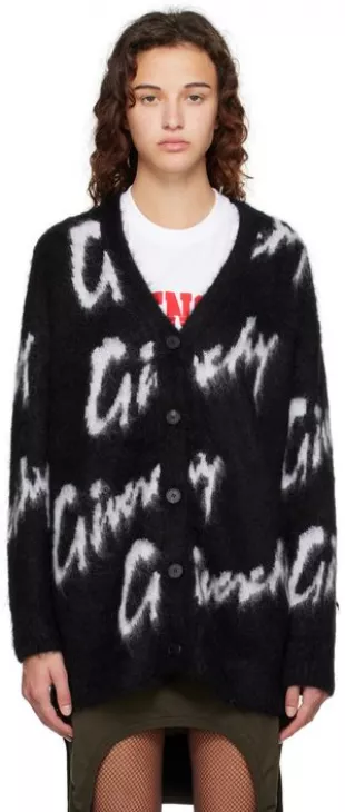 Black All-Over Cardigan