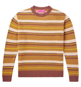 Brown & Yellow Striped Sweater
