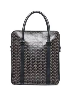 Goyard Black & Brown-Trim 'Bourgogne' Tote