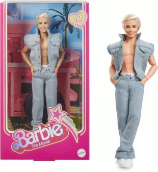 Poupée Ken de collection du film «Barbie» vêtue d’une tenue en denim assortie, avec caleçon signature Ken original