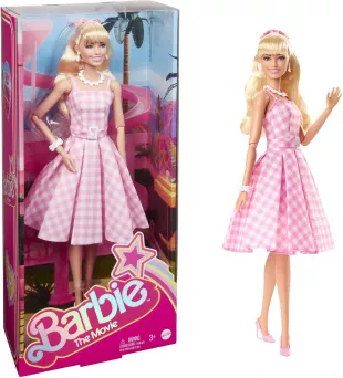 Barbie – Film – Poupée de collection – Robe de guingan rose, Margot Robbie