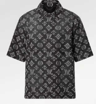 Louis Vuitton Monogram Short-sleeved Chambray Shirt