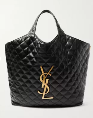 Saint Laurent - Icare Extra Large Embellished Quilted Leather Tote