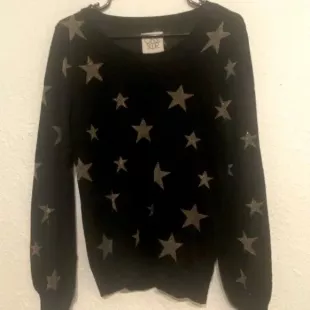 Like New Blue and Gold Star Sweater