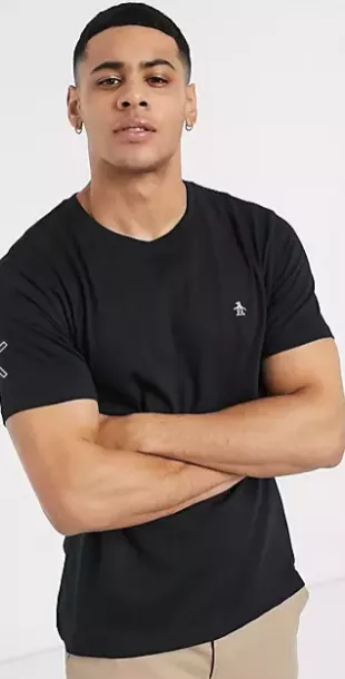 Small Logo T-shirt Slim Fit in Black
