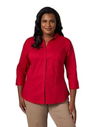 Easy Care ¾ Sleeve Woven Shirt