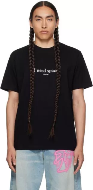 Off White - Black I Need Space T Shirt