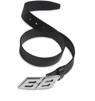 Men's Moto Logo Belt In Black