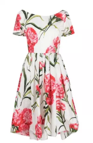 Floral-print Cotton Dress