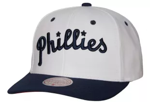 Philadelphia Phillies White & Navy Cooperstown Snapback