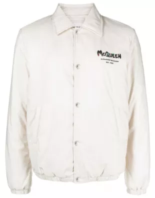 Logo-Print Bomber Jacket