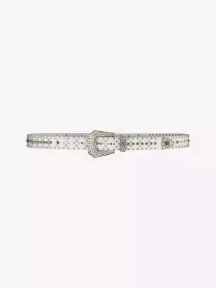 Givenchy - Belt In Leather With Studs And Crystals