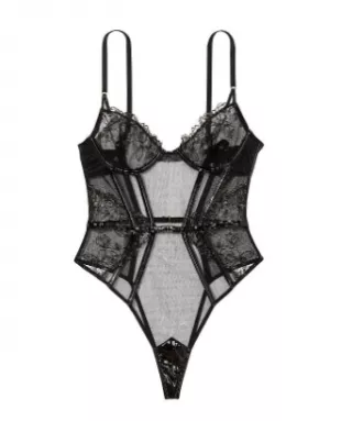 Victoria’s Secret - Midnight Affair Lace Unlined Teddy