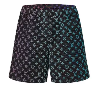Louis Vuitton - Black Gradient Monogram Mesh Shorts