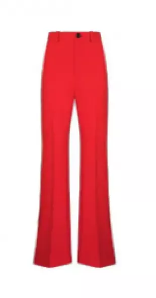 Kwaidan Editions - Flared High Waisted Trousers Red