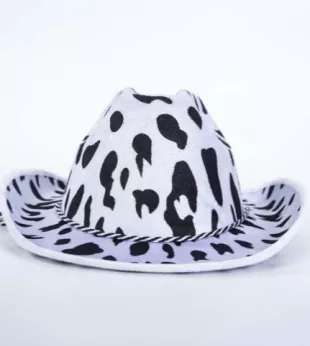 Cow Pattern Fedora Hat