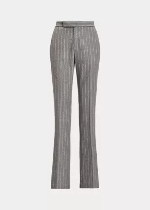 Ralph Lauren - Alecia Chalk-Stripe Flannel Pant