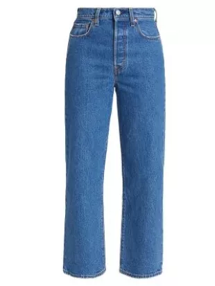 Levi's - Ribcage High-Rise Straight-Leg Ankle Jeans