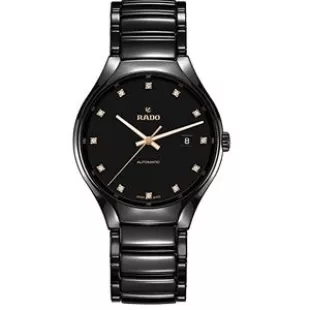 True Automatic Diamond Black Dial Unisex Watch