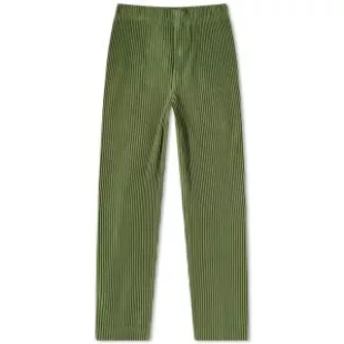 Issey Miyake - Olive Green Pleated Pants