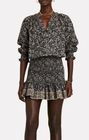 Karlina Paisley Cotton Minidress