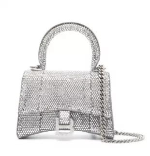 Hourglass Crystal-Embellished Mini Bag