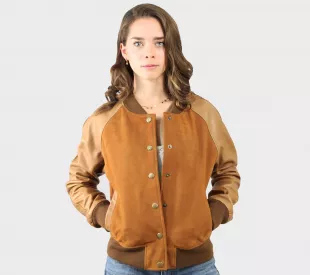 Lamb Leather Varsity Jacket