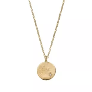 Daniella Draper - Gold Diamond Midnight Moon Necklace