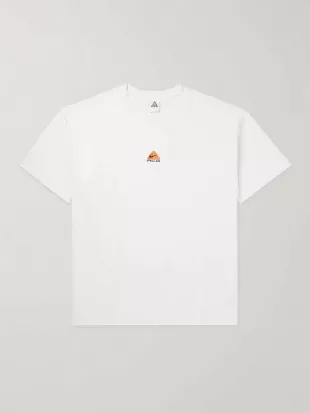 Nrg Acg Logo-Embroidered Jersey T-Shirt