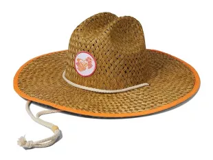 Coffee Blues Straw Sun Hat