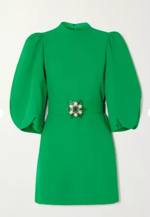 Andrew gn Embellished Belted Crepe Mini Dress worn by Taylor Ann Green as  seen in Southern Charm (S09E01) | Spotern
