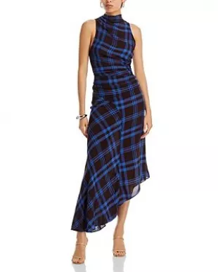 Iggy Asymmetric Mock Neck Dress