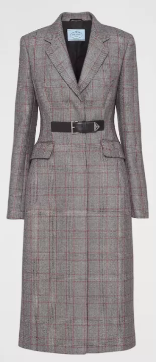 Single Breasted Prince of Wales Mouline Coat