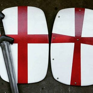 Knights Templar bouclier 18" en bois prop