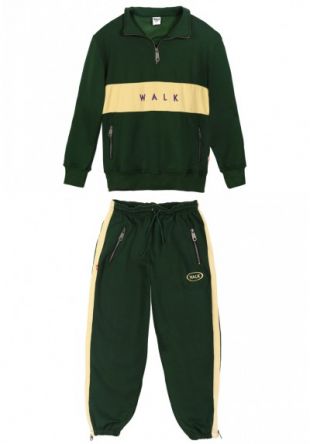 Walk in Paris   Green tracksuit "La belle vie" 