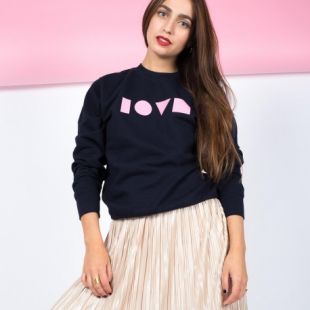 Sweat love bleu rose
