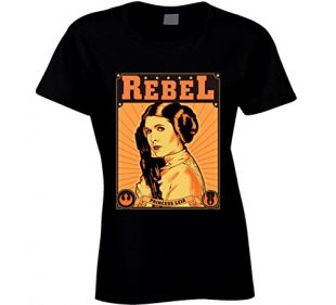Princess Leia Rebel T Shirt Star Wars 2XL Black