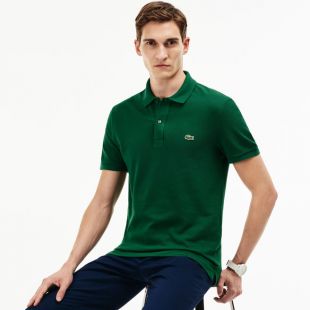 Polo Lacoste slim fit en petit piqué uni