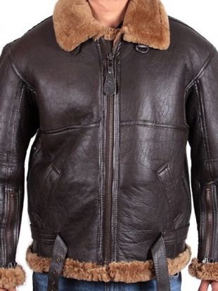 Tom Hardy Dunkirk Farrier Shearling B3 leather Jacket