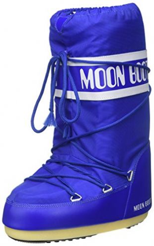 Moon-boot Nylon, Bottes de Neige Mixte Adulte, Bleu (Blu Elettrico 075), 39 EU